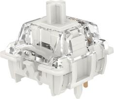 Zjmehty Gateron G Pro3.0 White jungikliai mechaninei klaviatūrai, 3 polių, 38 gf linijiniai/iš anksto sutepti/sustiprinti jungikliai (108 vnt. pakuotė, balti, 3 kontaktų)