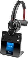 Poly Savi 8410 Office - Savi 8400 Series - ausinės - ant ausų - Dect/bluetooth - belaidės - juodos spalvos - sertifikuotos Microsoft Teams