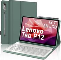 Occtingkind, dėklas su klaviatūra Lenovo Tab P12 12.7 colių planšetiniam kompiuteriui, magnetinė išmanioji bluetooth klaviatūra Lenovo P12 Pro, itališkas išdėstymas, Usb C