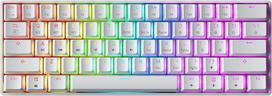 Gk61 s karšto keitimo mechaninė žaidimų klaviatūra - 61 klavišų daugiaspalvis rgb led apšvietimas, skirtas pc/mac žaidėjams (gateron Mechanical Black, White)