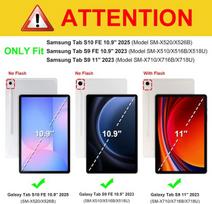 Fintie klaviatūros dėklas, skirtas Samsung Galaxy Tab S10 Fe/s9 Fe 10.9 Colių/s9 11 colių planšetiniam kompiuteriui, vokiečių klaviatūra su jutikliniu kilimėliu, magnetinis nuimamas klaviatūros dangtelis, pilkas