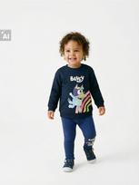 Sinsay - Crewneck stiliaus džemperis Bluey - tamsiai mėlyna