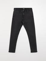 Sinsay - Džinsai chino slim fit - juoda