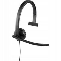 USB monofoninės laidinės ausinės Logitech UC H570e