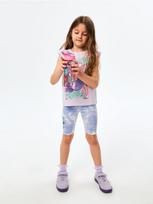 Sinsay - Gertuvė su rankenėle ir šiaudeliu Lilo & Stitch - multicolor