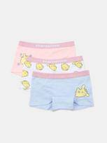 Sinsay - Medvilninės „PomPomPurin“ bokserio tipo kelnaitės su blizgia juosta, 3 vnt. - multicolor