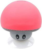 Mushroom Bluetooth garsiakalbis, skirtas Samsung Galaxy A9 išmaniajam telefonui su siurbtuku ir mikrofonu Mini (rožinis)