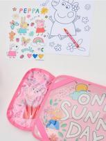 Sinsay - Kūrybinis rinkinys su spalvinimo lapais ir lipdukais 19 pack Peppa Pig - rausva