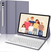 Occtingkind klaviatūra, skirta samsung galaxy tab s10 plus 2024 12.4 colių, galaxy tab s9 plus/s9fe plus 2023, nuimama itališka bluetooth klaviatūra, skirta samsung s10+/s9+/s9 fe+ 2024/2023, violetinė