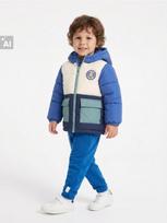 Sinsay - Siūta puffer striukė su kapišonu - multicolor