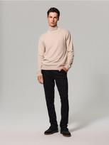 Sinsay - Slim fit chino džinsai su diržu - juoda