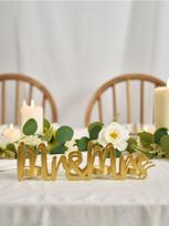 Sinsay - Dekoratyvus žvakidė Mr & Mrs - auksinė