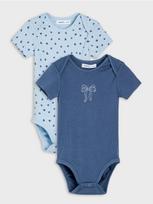 Sinsay - Medvilninis smėlinukas su kaspinėlių motyvu 2 pack - indigo