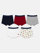Sinsay - Medvilninės bokserio kelnaitės su antsiuvų motyvu 5 pack - multicolor