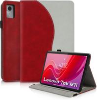 Succtopy dėklas, skirtas Lenovo Tab M11 2024, apsauginis itin plonas Pu odinis dėklas su stovo funkcija ir rašiklio laikikliu, skirtas Lenovo Tab M11 Tb330 2024 11 colių planšetiniam kompiuteriui, folio atverčiamas dėklas, raudonas