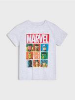 Sinsay - Medvilniniai marškinėliai su spauda Avengers - šviesiai pilka