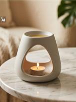 Sinsay - Keraminė aromatinė lempa - kreminė