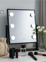 Sinsay - Kosmetinis veidrodis su LED apšvietimu - juoda