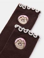 Sinsay - Medvilninės kojinės su siuvinėjimu 3 pack Pusheen the Cat - multicolor