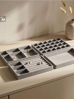 Sinsay - Spintos organizatorių rinkinys 4 pack - šviesiai pilka