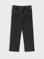 Sinsay - Pašiltinti straight comfort džinsai - juoda