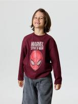Sinsay - Medvilniniai marškinėliai su spauda Spider-Man - bordo