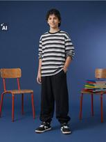 Sinsay - Baggy oversize sportinės kelnės jogger - juoda