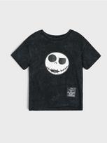 Sinsay - Medvilniniai marškiniai su nusiplovimo efektu The Nightmare Before Christmas - juoda
