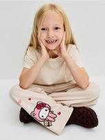 Sinsay - Wide leg sportinės kelnės su raštu Hello Kitty - kūno