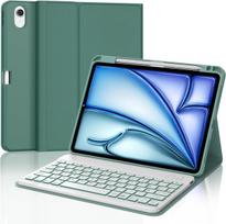 Jademall Klaviatūra Ipad Air 11 m2 - Belaidė klaviatūra su apšvietimu, skirta Ipad Air 11 m2 2024/air 11 m3 2025, apsauginis dėklas su pieštuko laikikliu