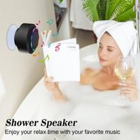 Haissky nešiojama bluetooth kolonėlė, nešiojama vandeniui atspari belaidė kolonėlė su siurbtuku, laisvų rankų sistema, įmontuotas mikrofonas