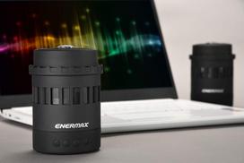 Enermax Pharoslite Eas05-bw 7-in-1 Rgb belaidis stereo bluetooth garsiakalbis su integruotu muzikos grotuvu ir micro sd lizdu, baltas