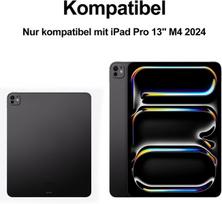 Sengbirch dėklas su klaviatūra, skirtas Ipad Pro 13 colių (m4) 2024 Magic Keyboard - suderinamas su Ipad Pro 13, apšviestas multi trackpad su vokiška Qwertz išdėstymu, laisvai plaukiojančio stovo dizainas, juodas