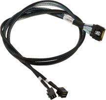 Kalea-informatique pcie 4.0 kabelis su slim sas sff-8654 8i 74 kontaktų į 2 x sff-8643 male, ilgis 80 cm