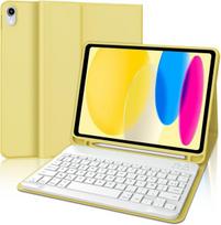 Jademall Klaviatūra Ipad Air 11 m2 - Belaidė klaviatūra, skirta Ipad Air 11 m2 2024/air 11 m3 2025, apsauginis dėklas su pieštuko laikikliu, Qwertz vokiečių