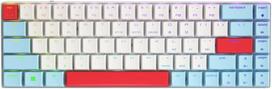 Cherry Mx-lp 2.1 Compact Wireless kompaktiška žaidimų klaviatūra su 68 klavišais, amerikietiškas išdėstymas (qwerty), Rgb apšvietimas, mechaniniai Mx Low Profile Speed jungikliai, balta