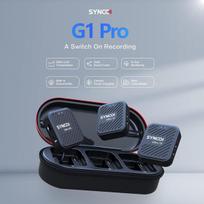 Synco G1(a2) Pro 2.4ghz belaidis atvartinis mikrofonas su įkrovimo stotele 1 imtuvas 2 siųstuvai mikrofonas kamerai youtube tiktok vlog interviu