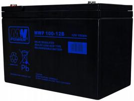 Akumuliatorius Baterija Agm Vrla Power Mwp 100ah 12v Mwp100 Mwp100-12b Maitinimas