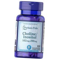 Cholinas ir Inozitolis, Cholino bitartratas Inozitolis, Puritan's Pride 100 kapsulių (36367249) 100caplets