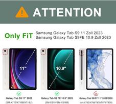 Iveoppe Klaviatūra, skirta Samsung Galaxy Tab S9fe/s10fe 10.9 colių planšetėms, dėklas-klaviatūra Galaxy Tab S9/s10fe 2025, magnetinis apšvietimas su Qwertz klaviatūra, skirta Samsung S10fe/s9fe/s9 10.9 colių 2025, tamsiai žalia
