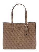 GUESS Rankinė 'MERIDIAN II GIRLFRIEND TOTE' tamsi smėlio / šviesiai ruda