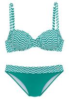 JETTE Bikinis pilka / balta