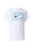 Nike Sportswear Marškinėliai dangaus žydra / juoda / balta