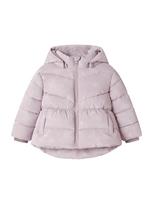 NAME IT Žieminė striukė 'NMFMISTAR' pastelinė violetinė / balta