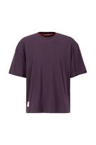 ALPHA INDUSTRIES Marškinėliai baklažano spalva / balta