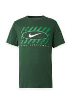 Nike Sportswear Marškinėliai žalia / nendrių spalva / balta