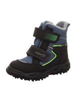 SUPERFIT Sniego batai 'HUSKY' safyro / neoninė žalia / juoda
