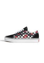VANS Sportbačiai be auliuko 'Old Skool' ugnies raudona / juoda / balta