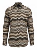 Radwa Marškiniai 'Men's Viscose multicolor pattern shirt' ruda