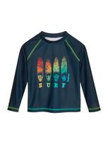PLAYSHOES UV apsauga 'Surf' tamsiai mėlyna jūros spalva / vandens spalva / šviesiai žalia / oranžinė